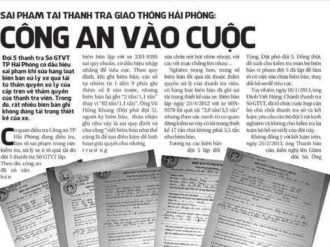 Sở GTVT xin được tự xử sai phạm Sở GTVT xin được tự xử sai phạm