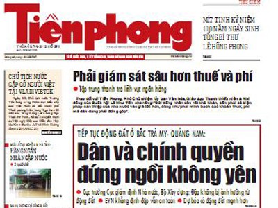Tin bài đáng chú ý trên Tiền Phong số 251 Tin bài đáng chú ý trên Tiền Phong số 251