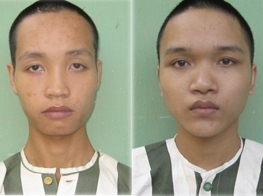 Nhóm cướp bầy đàn và chàng dại gái Hai đối tượng Tuấn, Tú tại cơ quan CSĐT