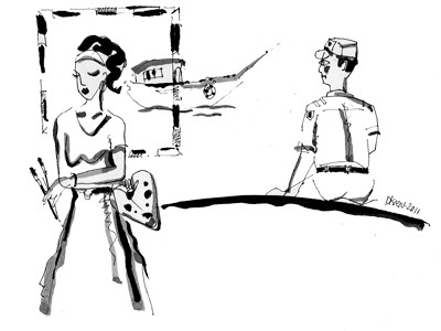 Kén chồng Minh họa: Doãn Hoàng Kiên