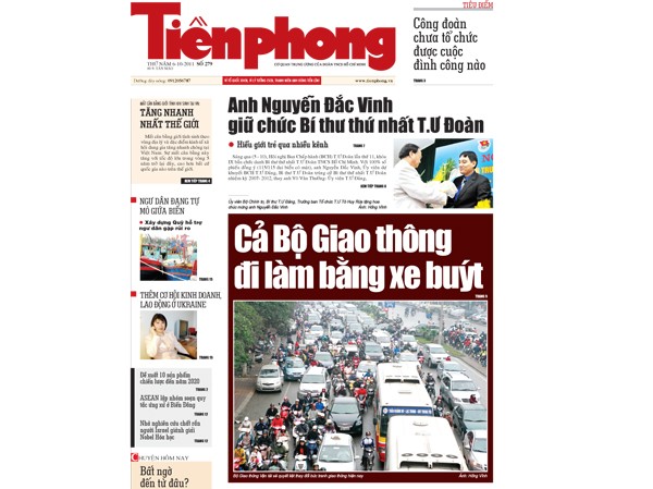 Đón đọc Tiền Phong nhật báo số 279 Đón đọc Tiền Phong nhật báo số 279