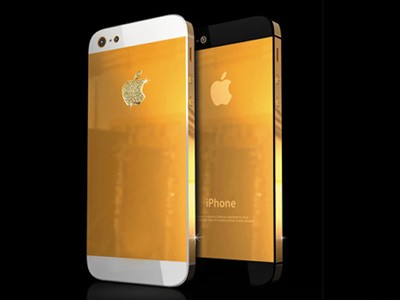 iPhone 5 vàng gắn kim cương giá hơn 700 triệu đồng iPhone 5 vàng gắn kim cương giá hơn 700 triệu đồng