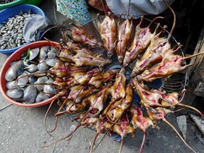 Thịt chuột Việt Nam lên báo nước ngoài Thịt chuột Việt Nam lên báo nước ngoài