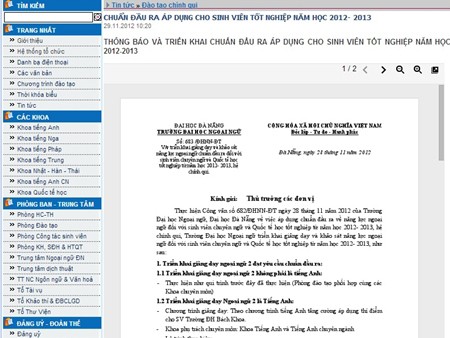 Sinh viên năm cuối lo “sốt vó” với chuẩn đầu ra mới Sinh viên năm cuối lo “sốt vó” với chuẩn đầu ra mới