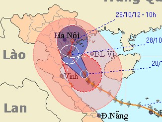 Bão số 8 chỉ còn cách Nghệ An–Nam Định 120km Bão số 8 chỉ còn cách Nghệ An–Nam Định 120km