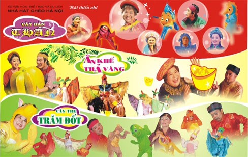 Nhà hát chèo HN tưng bừng các vở diễn cho thiếu nhi Nhà hát chèo HN tưng bừng các vở diễn cho thiếu nhi