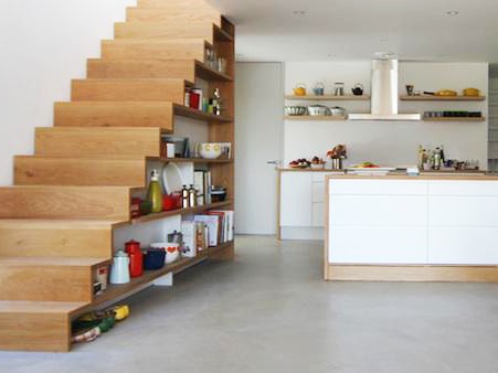 Bếp xinh dưới gầm cầu thang Bếp xinh dưới gầm cầu thang