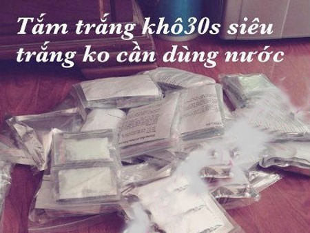 Tắm trắng khô: Đừng biến mình thành... chuột bạch Tắm trắng khô: Đừng biến mình thành... chuột bạch