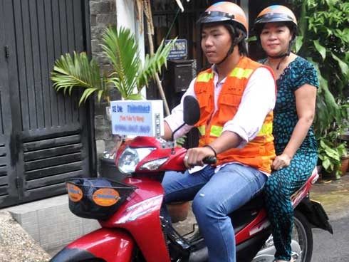 Xe ôm tính tiền tự động Xe ôm tính tiền tự động