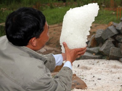 Mưa đá lớn chưa từng có ở Đà Lạt Mưa đá lớn chưa từng có ở Đà Lạt