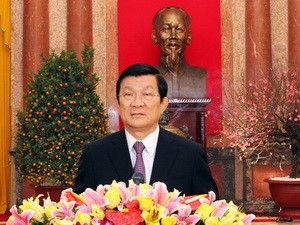 Chủ tịch nước chúc mừng Tết Quý Tỵ năm 2013 Chủ tịch nước chúc mừng Tết Quý Tỵ năm 2013