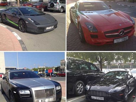 Dàn siêu xe của sinh viên Đại học Mỹ - Dubai Dàn siêu xe của sinh viên Đại học Mỹ - Dubai