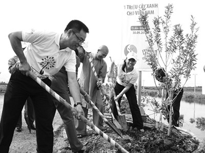 Hành trình một triệu cây xanh đến Tiền Giang Hành trình một triệu cây xanh đến Tiền Giang