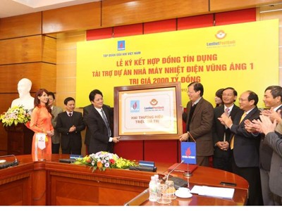 LienVietPostBank tài trợ 2.000 tỷ đồng cho dự án nhà máy Nhiệt điện Vũng Áng LienVietPostBank tài trợ 2.000 tỷ đồng cho dự án nhà máy Nhiệt điện Vũng Áng