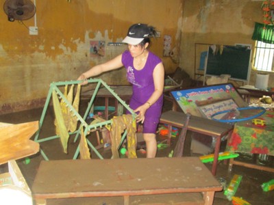 Ngày 20/11 không hoa của giáo viên vùng rốn lũ Ngày 20/11 không hoa của giáo viên vùng rốn lũ