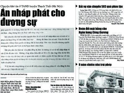 Có thể xem xét xử lý hình sự vụ phát 'án nháp' Có thể xem xét xử lý hình sự vụ phát 'án nháp'