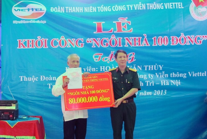 Góp 100 đồng/ngày xây nhà tặng đồng đội Góp 100 đồng/ngày xây nhà tặng đồng đội