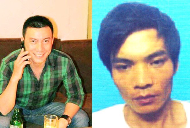 24 giờ truy bắt nghi phạm giết người quen bằng tạ Di ảnh của nạn nhân Vỹ trên trang facebook cá nhân (ảnh trái) và nghi phạm giết người Đặng Văn Cường (ảnh phải)