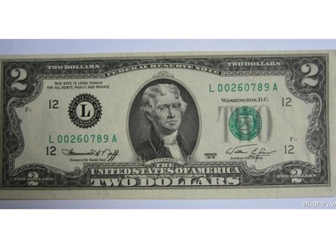 Tờ 2 USD lì xì Tết đẩy lên giá 3 triệu đồng Tờ 2 USD lì xì Tết đẩy lên giá 3 triệu đồng