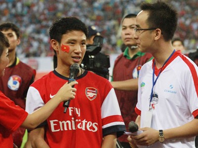 Arsenal mời 'Running man' sang Anh ngày 2/8 Vũ Xuân Tiến sẽ sang Anh từ 2-5/8. Ảnh: Lâm Thỏa