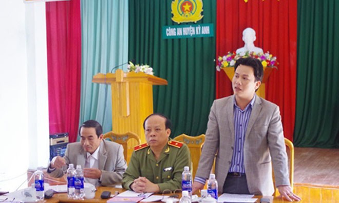 Bắt 76 người gây rối ở Vũng Áng Phó chủ tịch UBND tỉnh Đặng Quốc Khánh. Ảnh: Báo Hà Tĩnh.