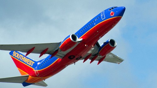 Phi cơ chở 129 người đỗ nhầm sân bay Một máy bay của hãng Southwest Airlines. Ảnh minh họa: AFP