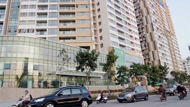 Thị trường căn hộ Hà Nội vào chu kỳ tăng giá? Căn hộ diện tích nhỏ tại Mandarin Garden được giao dịch với giá chênh cả trăm triệu đồng - Ảnh: Hoài Nam