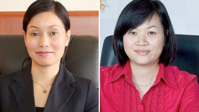 Vingroup thay Tổng giám đốc Bà Lê Thị Thu Thủy (bên trái) và bà Dương Thị Mai Hoa.