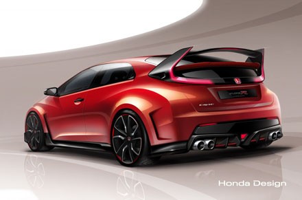 Lộ ảnh siêu xe Honda Civic Type R Concept Lộ ảnh siêu xe Honda Civic Type R Concept