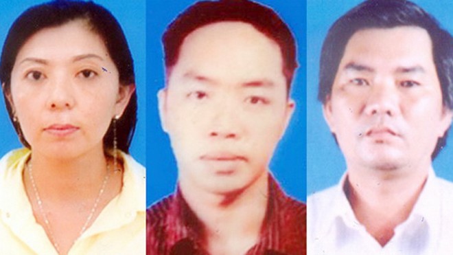 Chân tướng 'ông, bà trùm' cho vay nặng lãi ở Sóc Trăng Vợ chồng Kim - Hiếu và Tâm (phải). Ảnh: Đ.X.