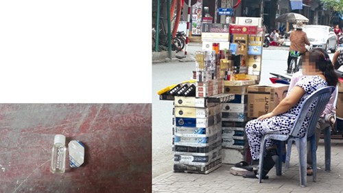 Phố bán thuốc 'sung sướng' ở Hải Phòng Một quầy bán thuốc lá và một loại thuốc PV mua được ở phố Lãn Ông - Ảnh Trung Khánh