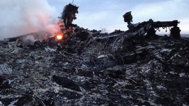 Bộ Quốc phòng Nga ra tuyên bố khẩn về tai nạn máy bay Hiện trường máy bay MH17 của Malaysia rơi tại Ukraine. (Nguồn: AP)