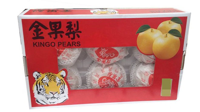 Lê Hàn Quốc bán ở Việt Nam đựng trong bao bì Trung Quốc? Lê Hàn Quốc có bao bì bên ngoài lẫn vỏ bọc bên trong ghi chữ Hán.