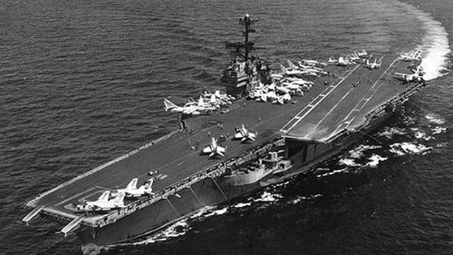Tàu sân bay Mỹ bán giá... 1 xu Tàu USS Ranger Ảnh: U.S. Navy