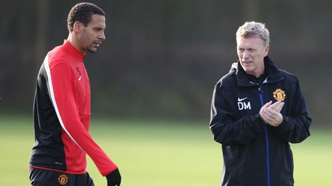 Moyes mất ghế ở M.U vì lệnh cấm... khoai tây chiên Rio Ferdinand không có thiện cảm với David Moyes
