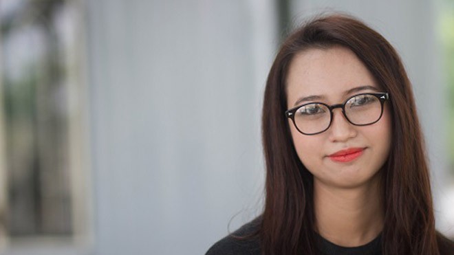 Nữ sinh viên năm 3 làm trưởng phòng kinh doanh Vân đang là sinh viên năm thứ tư trường Đại học Giao thông vận tải TP HCM. Ảnh: TK.