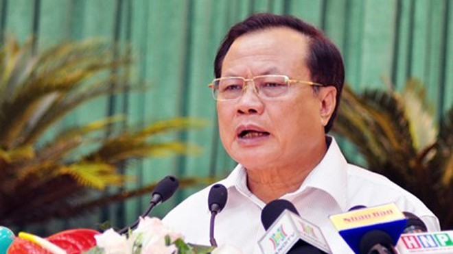 Bí thư Hà Nội: Công trình 8B Lê Trực phải xử lý triệt để Bí thư Thành ủy Hà Nội Phạm Quang Nghị phát biểu tại hội nghị.
