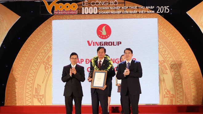 Vingroup tiếp tục là doanh nghiệp tư nhân nộp thuế lớn nhất Việt Nam Vingroup tiếp tục là doanh nghiệp tư nhân nộp thuế lớn nhất Việt Nam