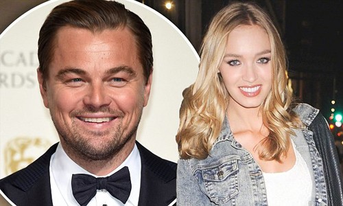 Leonardo DiCaprio ăn tối thân mật với siêu mẫu nội y Leonardo DiCaprio và người mẫu Roxy Horner.