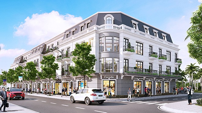 Lộ diện dự án khủng tại Tuyên Quang Phối cảnh Vincom Shophouse.