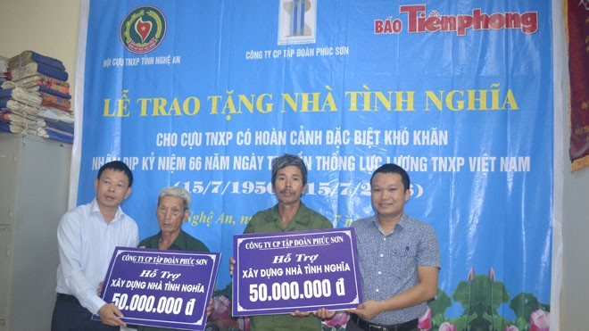 Trao nhà tình nghĩa tri ân cựu TNXP Nghệ An Trao nhà tình nghĩa tri ân cựu TNXP Nghệ An