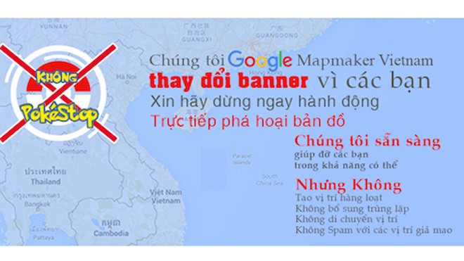 Người chơi Pokémon GO sửa bản đồ, “xả rác” trên Google Maps Bản đồ Google Maps đang bị người dùng Việt Nam "xả rác".