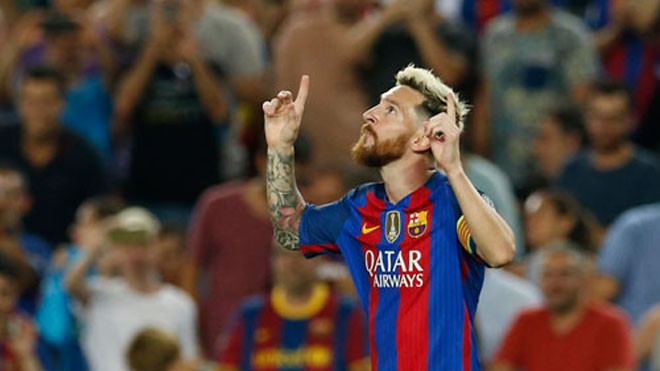 Luis Enrique: 'Messi có mọi phẩm chất bóng đá cần' Messi tiếp tục duy trì cảm hứng chơi bóng cho Barca. Ảnh: Reuters.