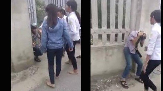 Nhóm nữ sinh Thanh Hóa cầm gậy đánh hội đồng bạn nam Nhóm nữ sinh Thanh Hóa cầm gậy đánh hội đồng bạn nam