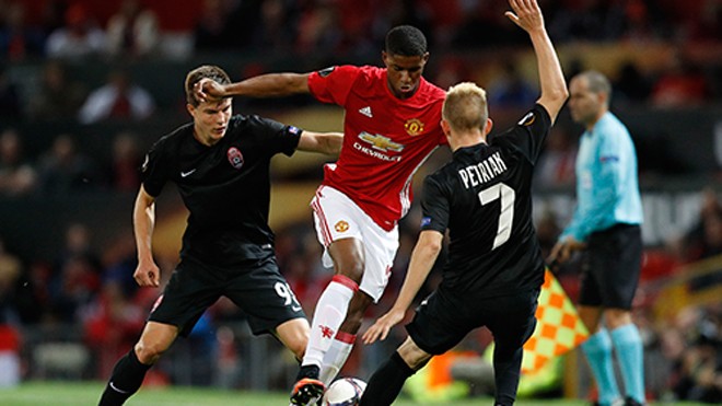 Rashford sắp được gọi lại tuyển Anh sau khi tỏa sáng ở Man Utd Marcus Rashford đá ngày càng tiến bộ ở Man Utd và được xem là tiền đạo người Anh tốt nhất hiện nay. Ảnh: Reuters.