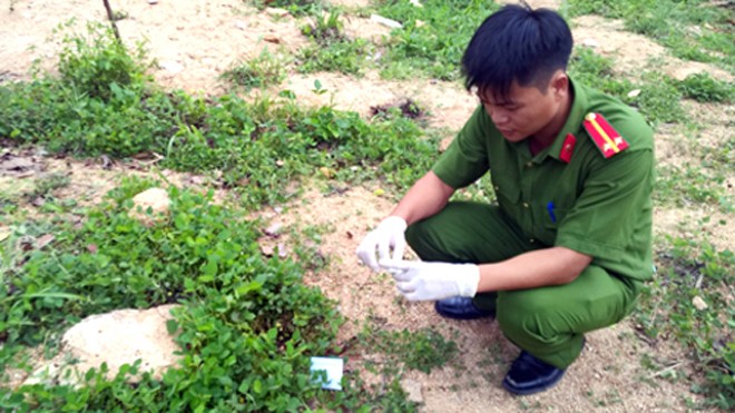 10 triệu đồng thuê sát thủ bắn người tình Hiện trường vụ án mạng ở huyện Tân Thành. Ảnh: Xuân Thắng
