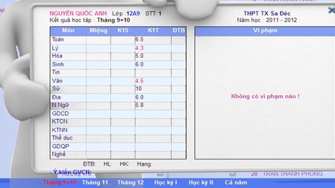 Lỗi phần mềm sổ điểm điện tử, Sở GD&ĐT Hà Nội nói gì? Phần mềm sổ điểm điện tử của Hà Nội được phản ảnh gặp nhiều lỗi, gây khó khăn khi nhập điểm