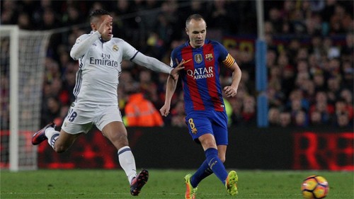 Tạp chí Forbes xếp Real là CLB giá trị nhất thế giới Real và Barca là đối thủ xứng tầm của nhau cả về bóng đá lẫn giá trị kinh tế. Ảnh: Reuters