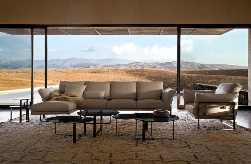 Bộ sofa da hợp với gia chủ mệnh Kim Bộ ghế BellaSofa BL013 màu be hợp với gia chủ mệnh Kim.