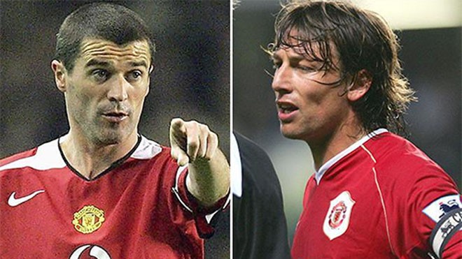 Heinze: 'Roy Keane từng đấm ngã tôi tại Man Utd' Keane và Heinze từng đối đầu nảy lửa vì thiếu kiềm chế.